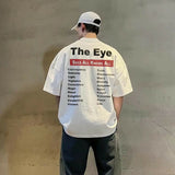 Saint Michael T Shirt the Eye Retro Easy Matching Pure Cotton Loose T-shirt