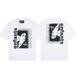 ERD T Shirts Short Sleeve Retro Slogan T-shirt Cotton