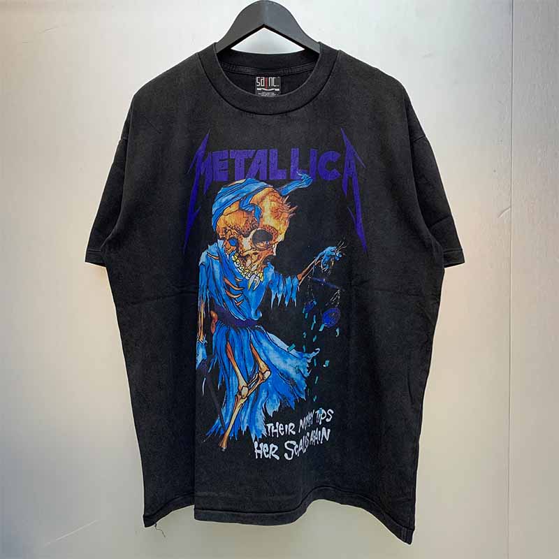 SAINT MICHAEL Vintage T Shirt Metallica James Alan Hetfield Short Sleeve