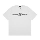 We11 Done T Shirts We11done Letter Printed Small Square Short Sleeve