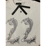 Amiri T Shirts Fashion Print Couple High Street