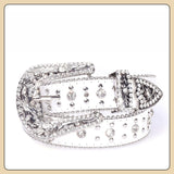 Hip-hop punk rhinestone belt punk style