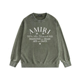 Amiri Distressed Sweatshirt Printed Trendy Pure Cotton