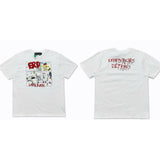 ERD T Shirts Short Sleeve Retro Slogan T-shirt Cotton