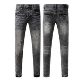 Purple Brand Jeans Pure Cotton High Street Trend #9105