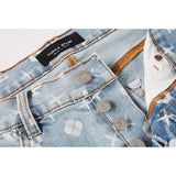 Purple Brand Jeans Pure Cotton High Street Trend #9089