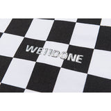 We11 Done T Shirts Plaid Logo Letter Offset Printing Loose Men and Women