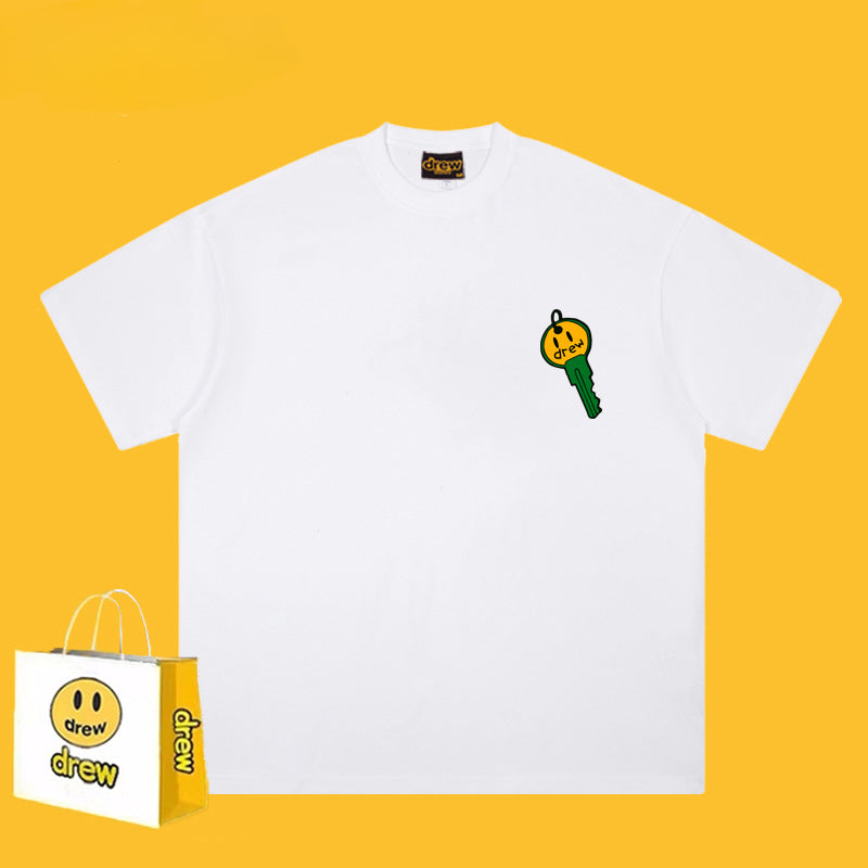 Drew T Shirts Short-Sleeved T-shirt Smiley Face