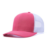 Trendy flat brimmed hat summer mesh breathable