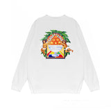 Casablanca Long sleeve T-shirt Letter Painted Print Loose