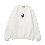 Shark Print Sweatshirts Printed Letter Fleece-Lined Crew Neck Sweater Men'S And Women'S Jacket