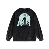 Amiri Distressed Sweatshirt Printed Trendy Pure Cotton