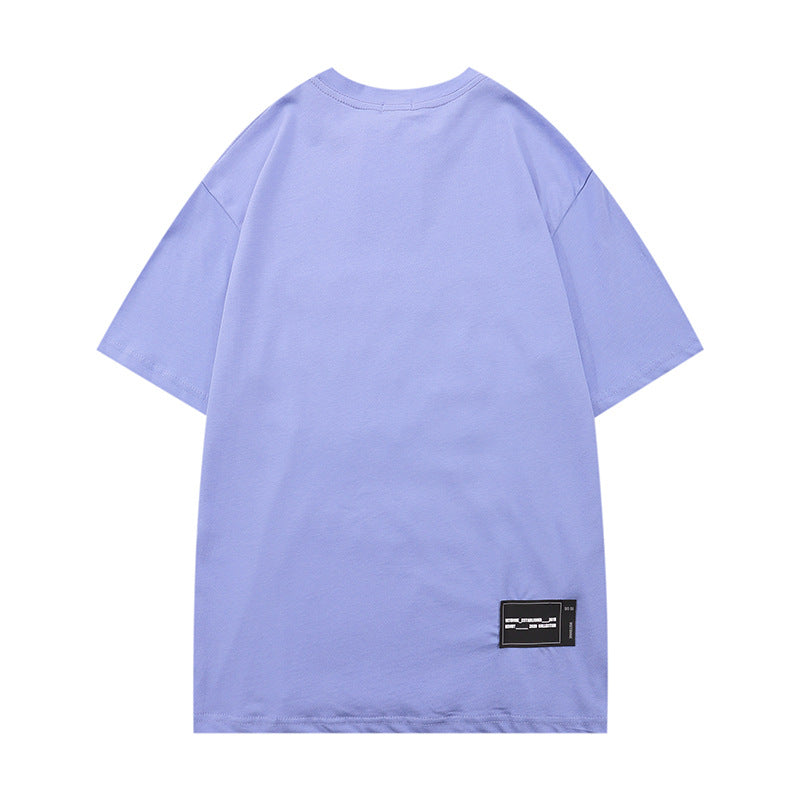 We11 Done T Shirts Color Letter Print Loose Large Size Men and Women Same Style