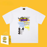Drew T Shirts Short Sleeve Graffiti Printing