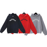 Sp5der Hoodie Cobweb Puff Print Pure Cotton