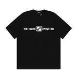 We11 Done T Shirts We11done Letter Printed Small Square Short Sleeve