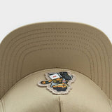 Trendy flat brimmed hat cartoon cat sun and wind protection