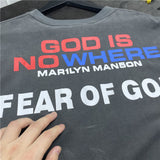 Marilyn Manson T Shirt Fog Vintage Vintage Distressed T-shirt