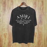 Amiri Washed Distressed T Shirt Printed Trendy Pure Cotton