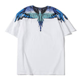 Marcelo Burlon T Shirt MB Wings Pattern Pure Cotton Men and Women Same Style