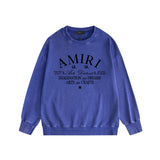 Amiri Distressed Sweatshirt Printed Trendy Pure Cotton