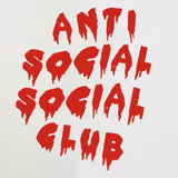 Anti Social Club T Shirt Cotton 2022 Summer Short Sleeve