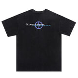 Marilyn Manson T Shirt Distressed Oversize Vintage Cotton Short-Sleeved T-shirt