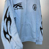 HS Hoodie Retro Printed Loose Autumn and winter
