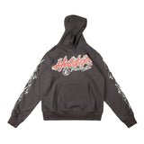 Hellstar Hoodie Retro Distressed Graffiti Loose Fleece-lined