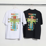 Jesus Is King T Shirt Bronzing Printed Loose Shoulder Short Sleeve