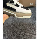 Louboutin-style red bottom shoes exportcl short boots leather fashion catwalk shoes high quality plus size red bottom leather boots
