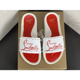 Louboutin-style red bottom shoes wind clmen's slippers red bottom non-slipabrasion resistant breathable fashiontrendy men's shoes hot style