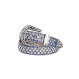 Hip-hop punk rhinestone belt western punk design