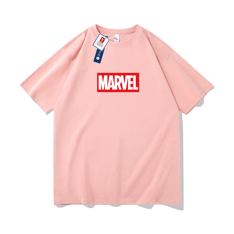 Marvel T Shirt Short Sleeve Iron Man Spider-Man T-shirt Men