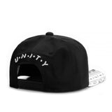 Trendy flat brimmed hat novelty grids