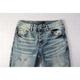 Purple Brand Jeans Pure Cotton High Street Trend #9095