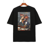 Caravaggio T-Shirts Spring and Summer Oil Painting Pattern Men's Short Sleeve