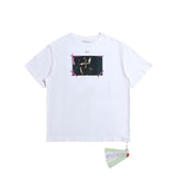 Off White T Shirts Religious Angel Oil Painting Short Sleeves