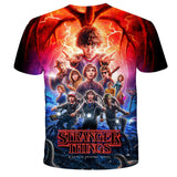 Stranger Things T Shirt Summer Short Sleeve 3D Digital Printed Loose T-shirt Top