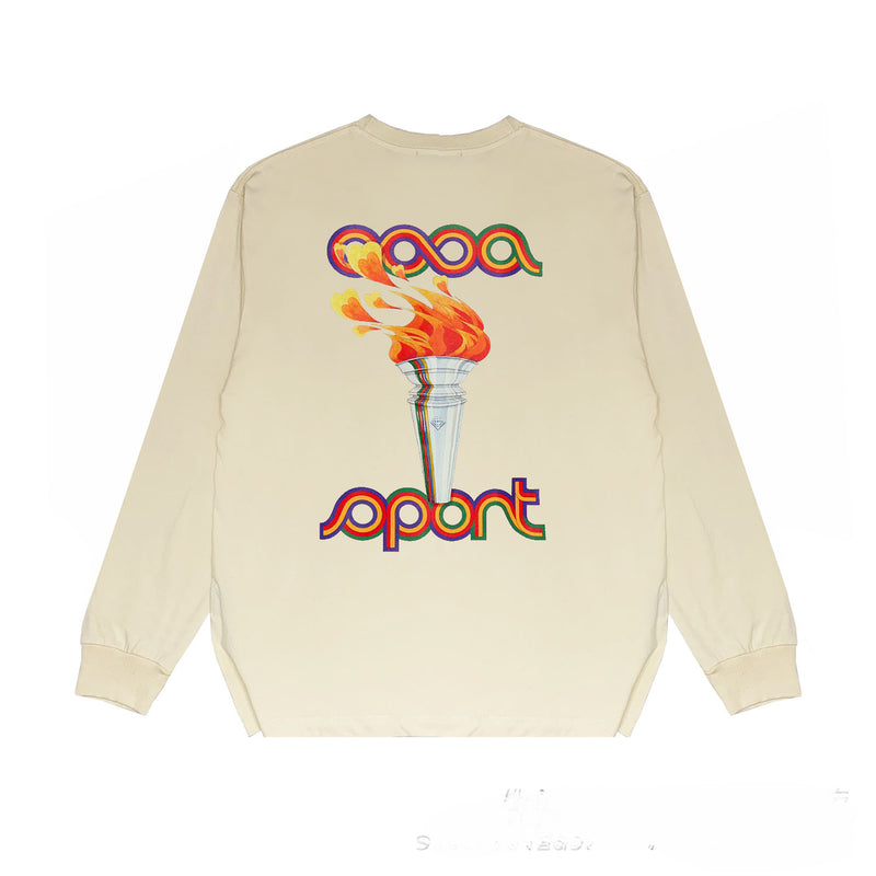 Casablanca Long sleeve T-shirt Printed loose T-shirt