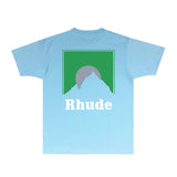 Rhude T Shirts Printed Trendy Pure Cotton