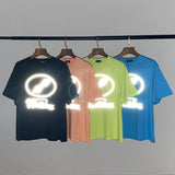 We11 Done T Shirts Reflective Printing Oversize Loose Couple