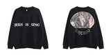 Jesus Is King T Shirt Casual Loose round Neck Sweatshirt