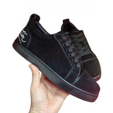 Louboutin-style red bottom shoes clthick sole european station men's shoes men's sneakers sneakers british running flats