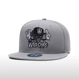 Trendy flat brimmed hat men's and women's hats adjustable