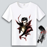 Marvel T Shirt Anime Clothes Captain America Iron Man Short Sleeve T-shirt
