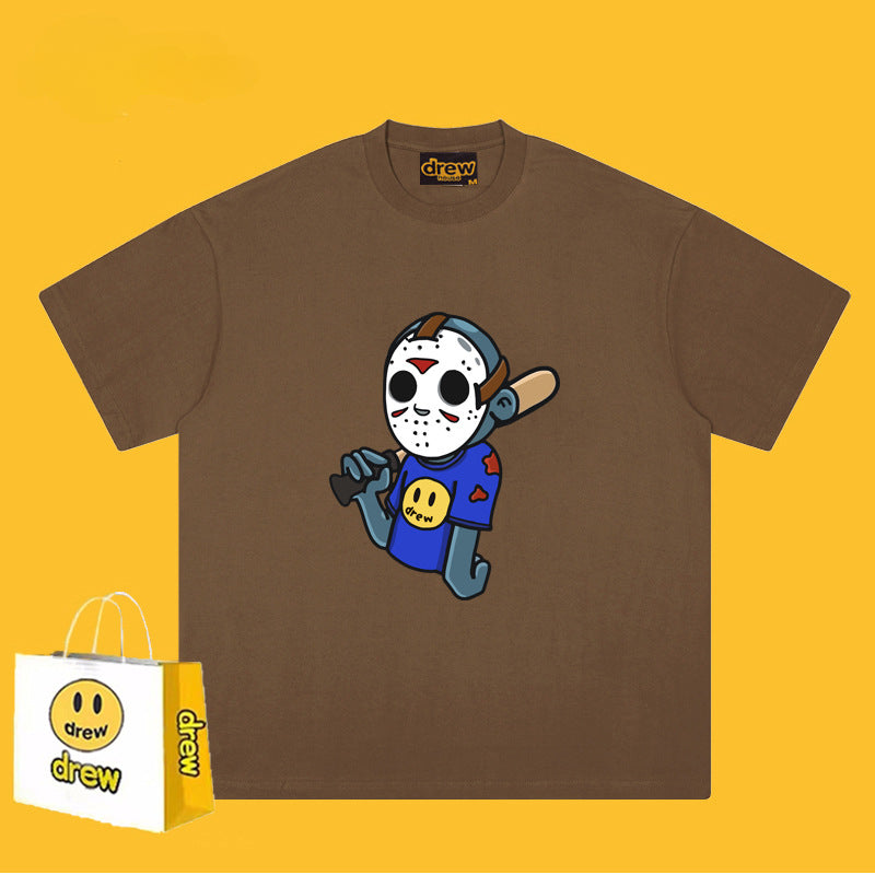 Drew T Shirts T-shirt Anime Print Short Sleeve