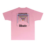 Rhude T Shirts Printed Trendy Pure Cotton