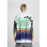 Mens Long Sleeve Shirt Saint Michael Loose Long Sleeve Shirt