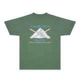 Casablanca T Shirts Fashion Print Street